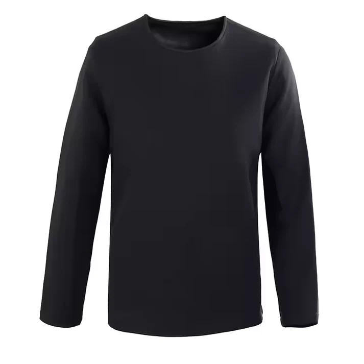 Black Anti-Cut® Knife-Proof Long Shirts Stab-Resistant