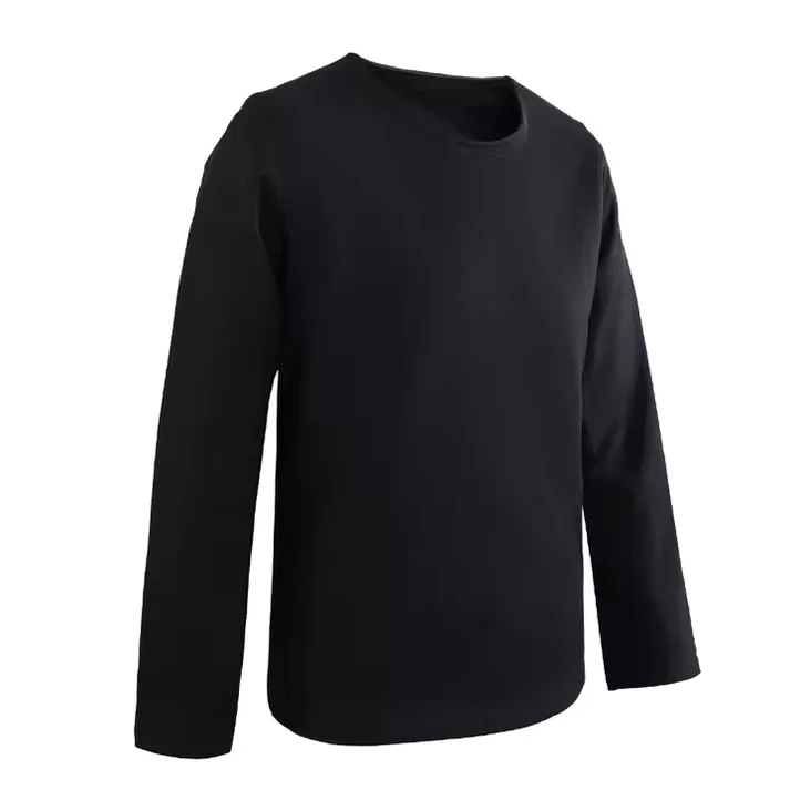 Black Anti-Cut® Knife-Proof Long Shirts Stab-Resistant - Image 3